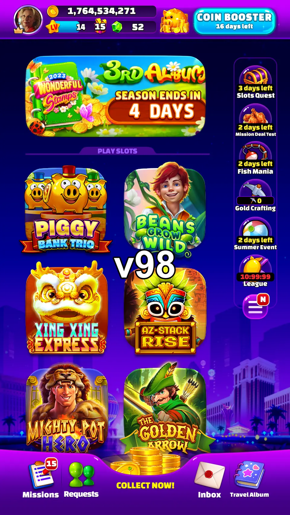 v98 Masuk